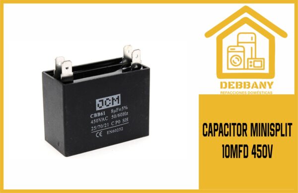 CAPACITOR MINISPLIT 10MFD 450V