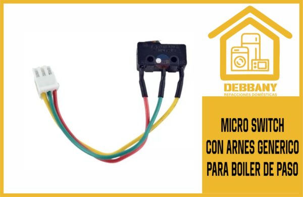 MICRO SWITCH CON ARNES GENERICO PARA BOILER DE PASO