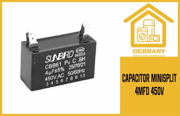 CAPACITOR MINISPLIT 4MFD 450V