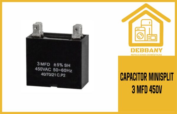 CAPACITOR MINISPLIT  3 MFD 450V