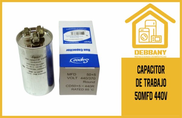 CAPACITOR DE TRABAJO 50MFD 440V