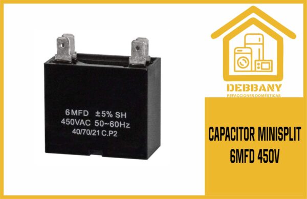 CAPACITOR MINISPLIT 6MFD 450V