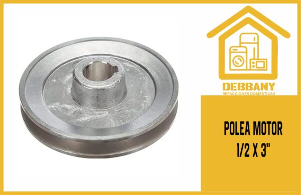 POLEA MOTOR 1/2 X2"1/2