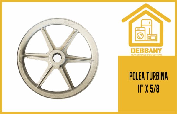 POLEA TURBINA 11" X 5/8