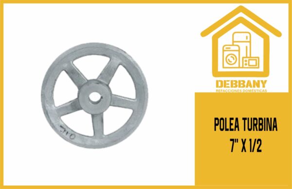 POLEA TURBINA 7" X 1/2