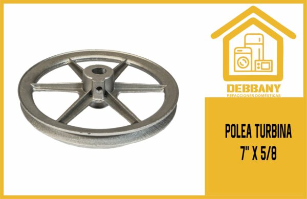 POLEA TURBINA 7" X 5/8