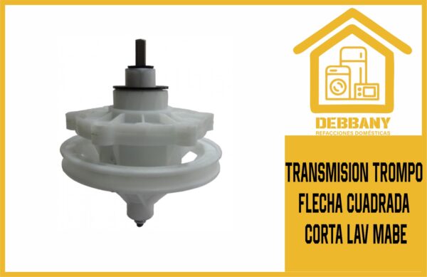 TRANSMISION TROMPO FLECHA CUADRADA CORTA LAV MABE