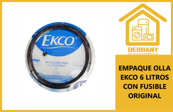 EMPAQUE OLLA EKCO 6 LITROS CON FUSIBLE ORIGINAL