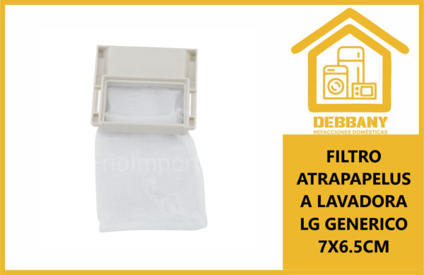 FILTRO ATRAPAPELUSA LAVADORA LG GENERICO 7X6.5CM