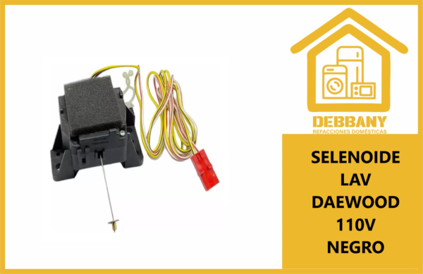 SELENOIDE LAV DAEWOOD 110V NEGRO