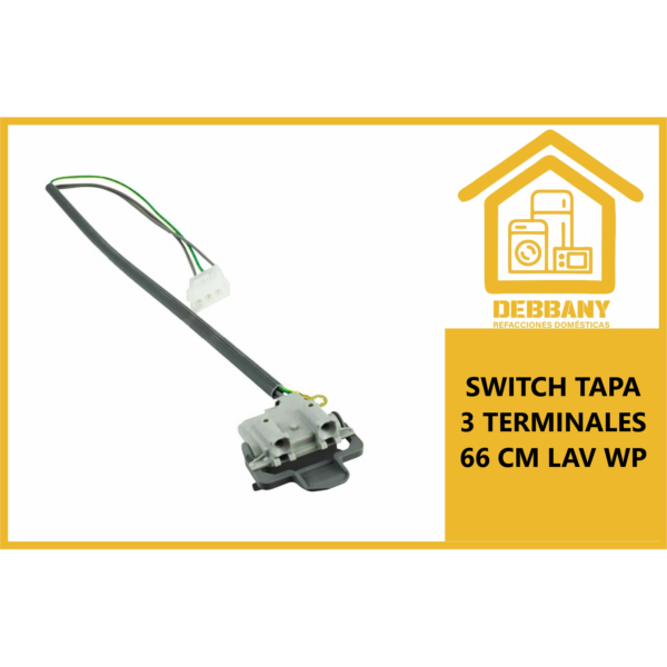 APAGADOR TAPA 3 TERMINALES 66 CM DE LARGO LAV WP