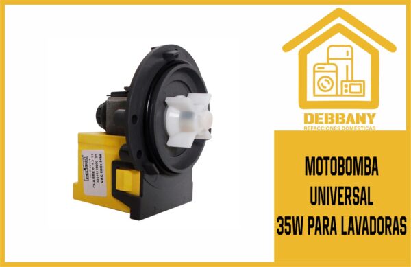 MOTOBOMBA UNIVERSAL 35W PARA LAVADORAS