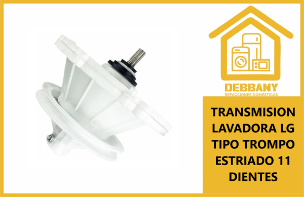 TRANSMISION LAVADORA LG TIPO TROMPO ESTRIADO 11 DIENTES