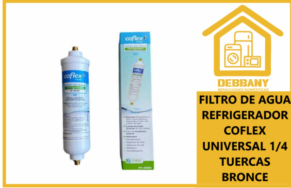 FILTRO DE AGUA COFLEX UNIVERSAL REFRIGERADORES VARIOS