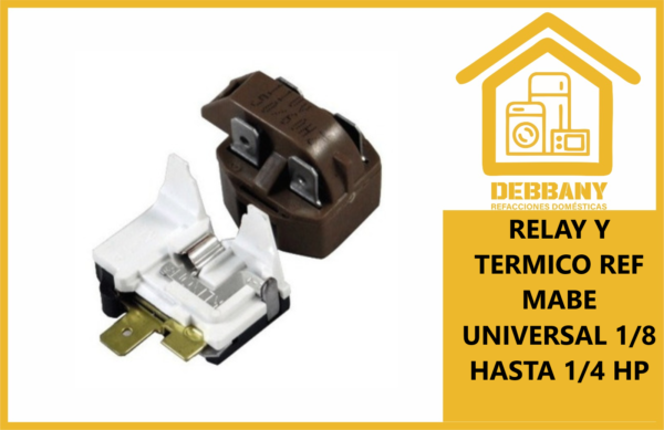 RELEY Y TERMICO 1/8 PARA REFRIGERADORES