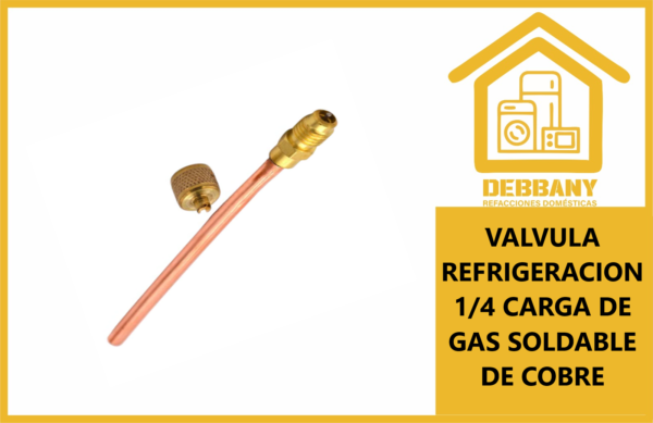 VALVULA DE 1/4 PARA CARGA DE GAS