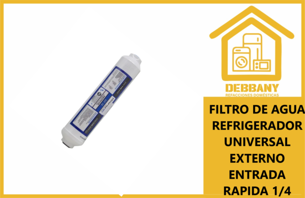 FILTRO DE AGUA UNIVERSAL PARA REFRIGERADORES